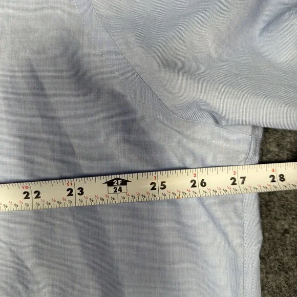 Untuckit Hillstowe WF Shirt Mens 2XL Blue Cotton Short Sleeve Business Casual - Picture 6 of 7